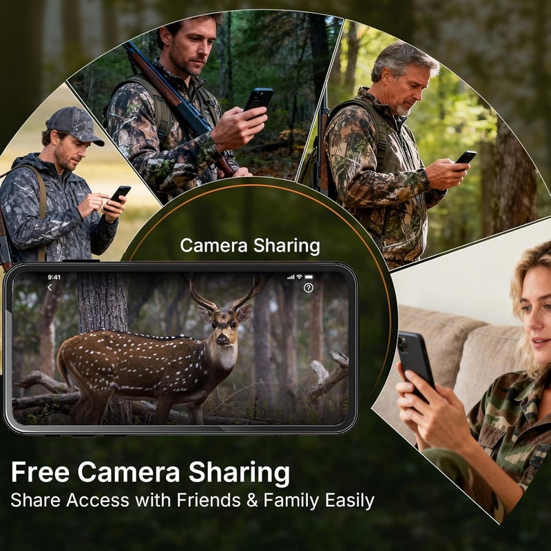 GardePro X20 Cellular Trail Camera, 1296P Video & 48MP Photo, Video Preview, No Glow IR, 110° Wide View, Verizon AT&T, Pre-Installed SIM Card, Shared Data Plan & Camera Sharing for Wildlife - Image 4